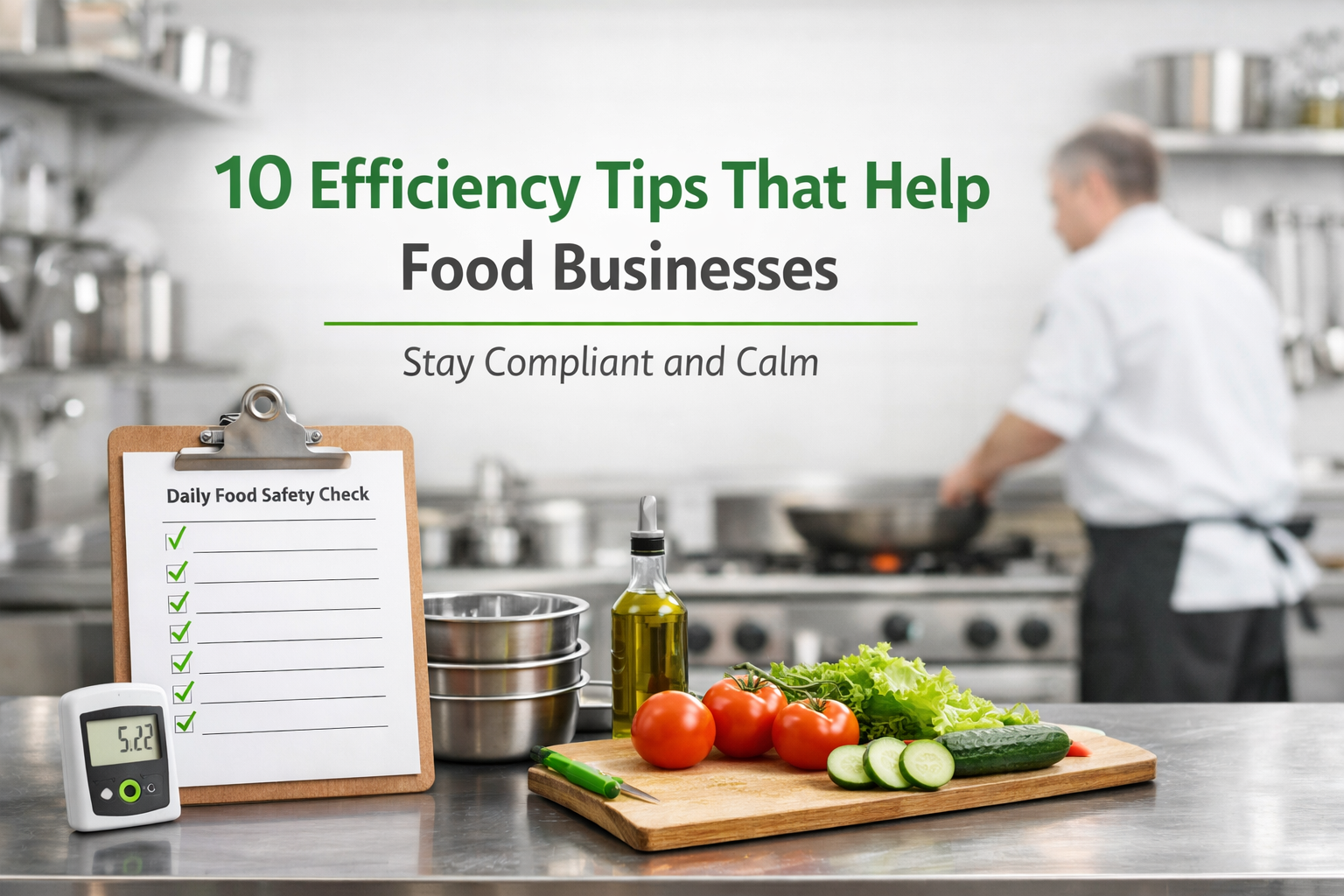 10 efficiency tips that help food businesses stay compliant and calm