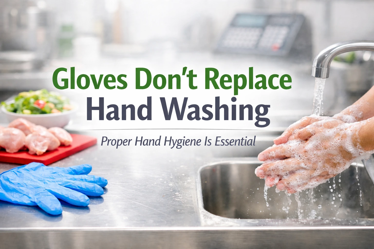 Gloves Don’t Replace Hand Washing in Food Safety Management