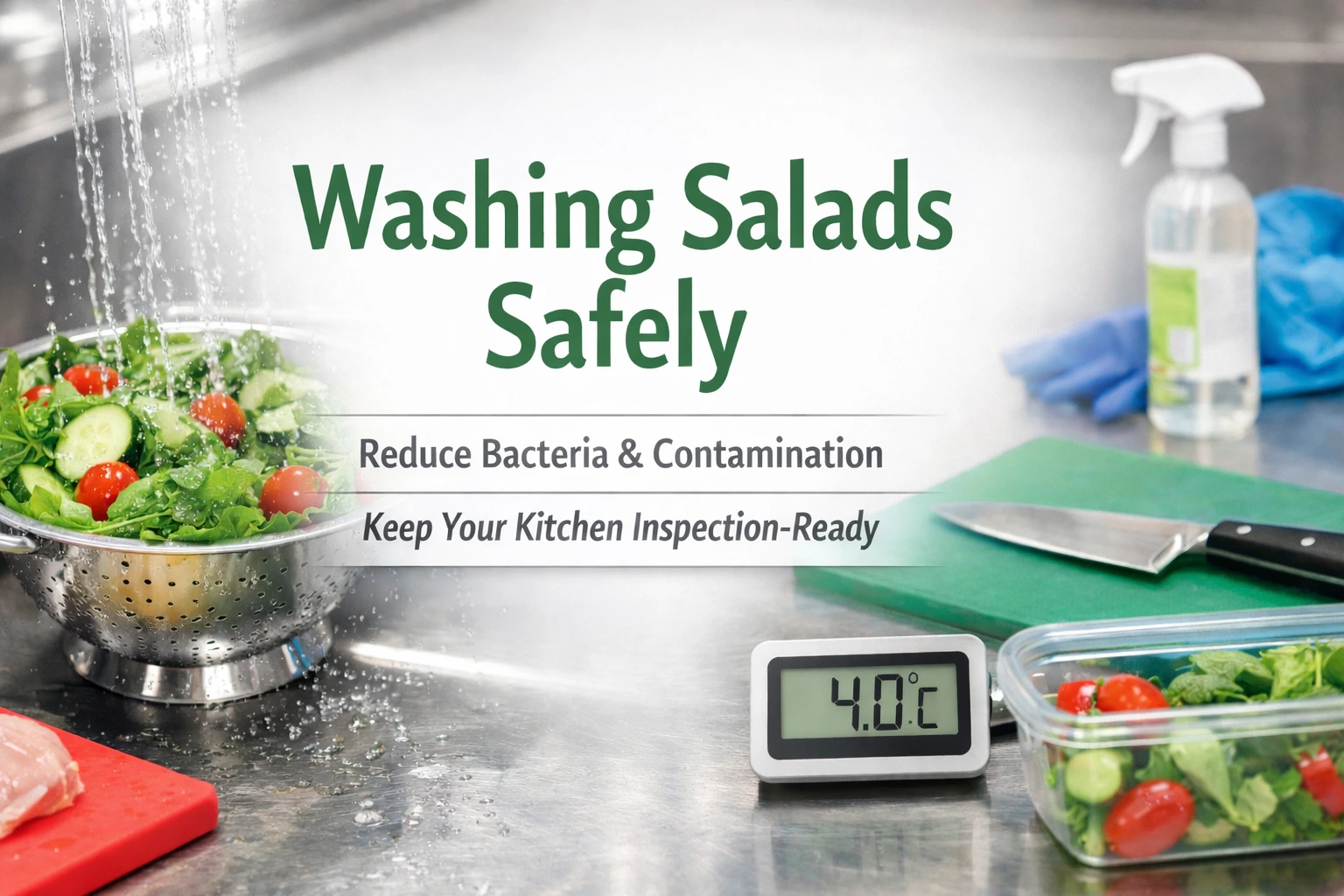 Washing Salads & Food Safety Management