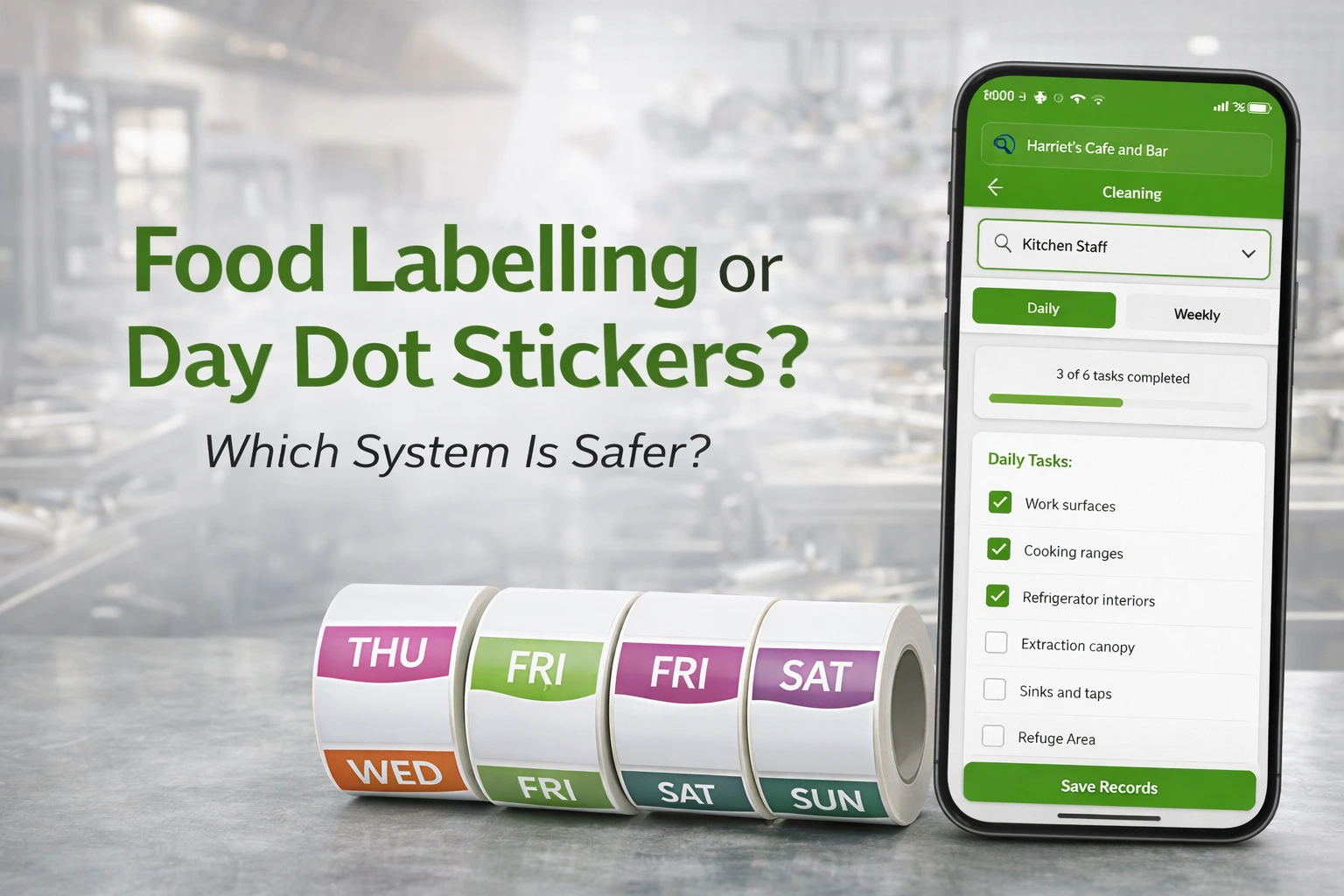 Food labelling and day dot stickers: what’s best?