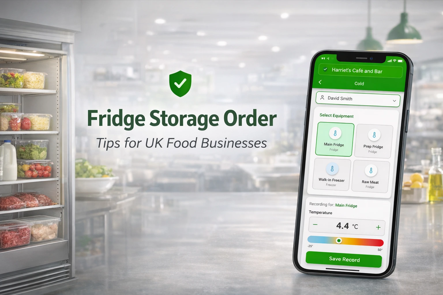 Fridge Storage Order for Food Safety Management