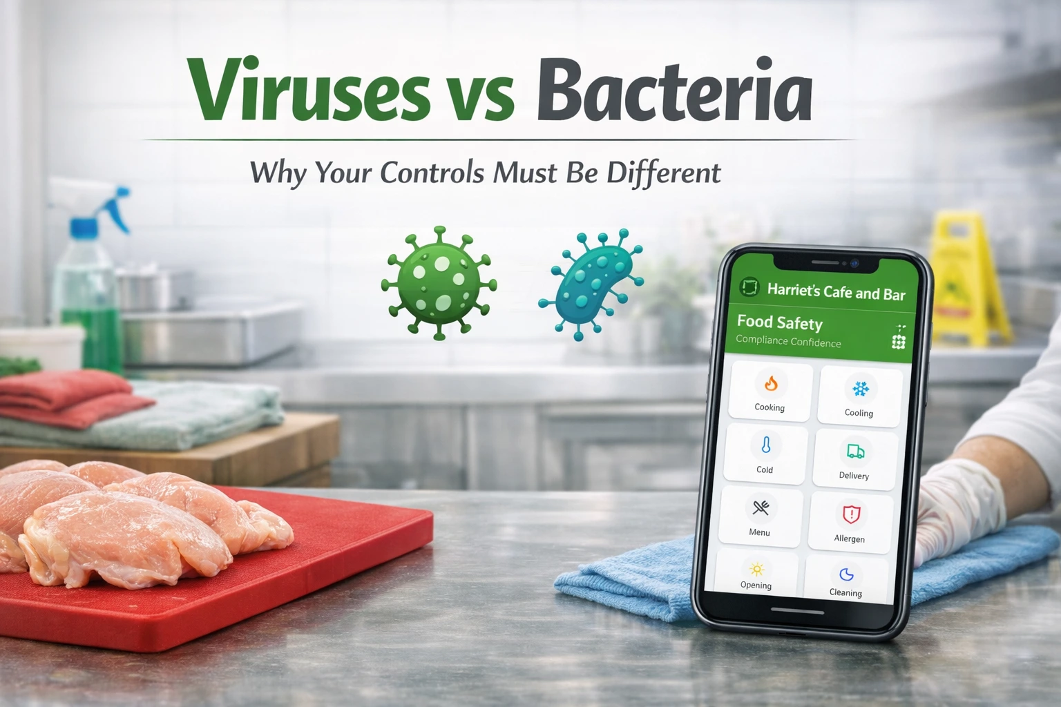 Viruses vs Bacteria in Food Safety Management