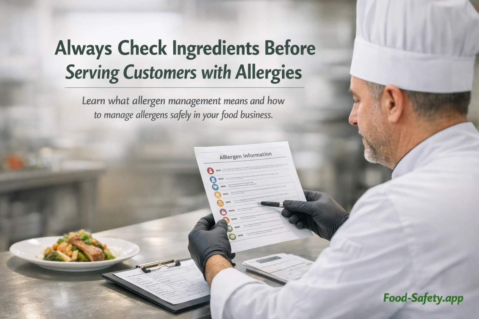 What is allergen management in a food business? What is allergen management in a food business?