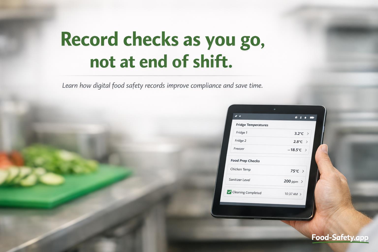 What are digital food safety records and how do they help?