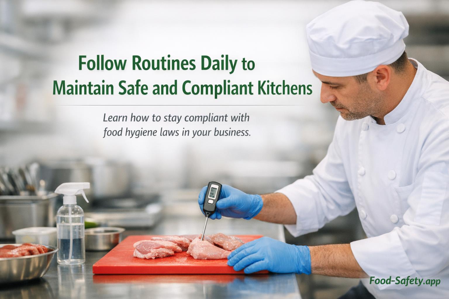 How do you stay compliant with food hygiene laws?