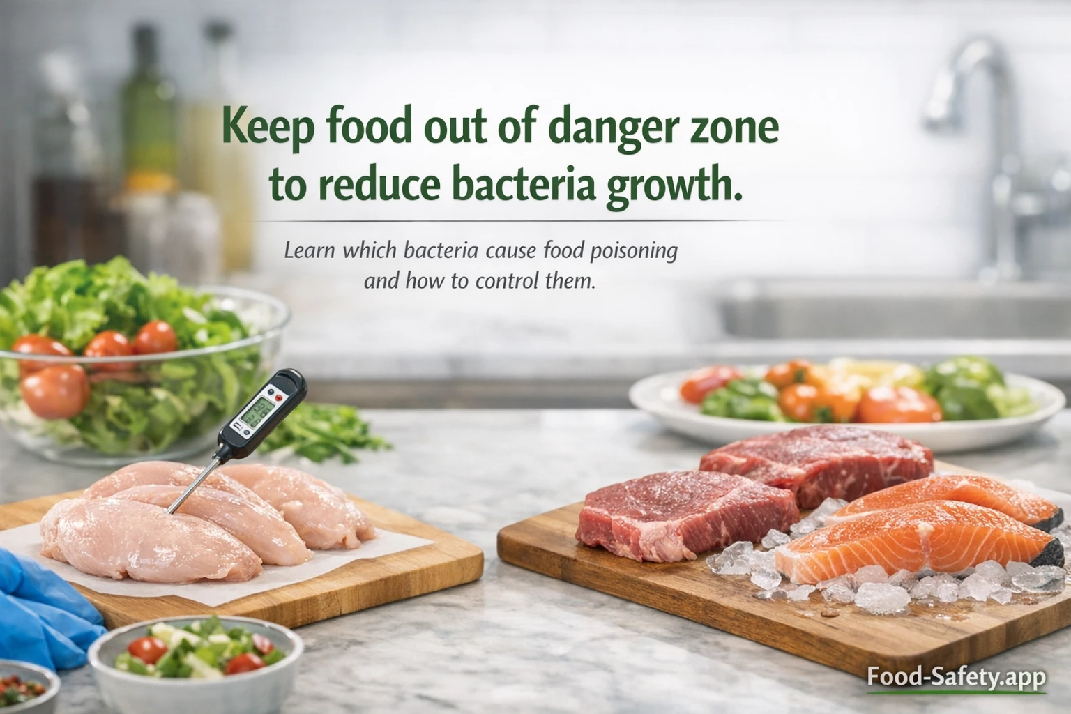 What bacteria cause food poisoning in kitchens? What bacteria cause food poisoning in kitchens?