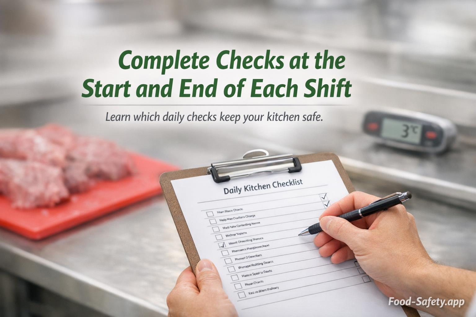 What daily food safety checks should be done? What daily food safety checks should be done?