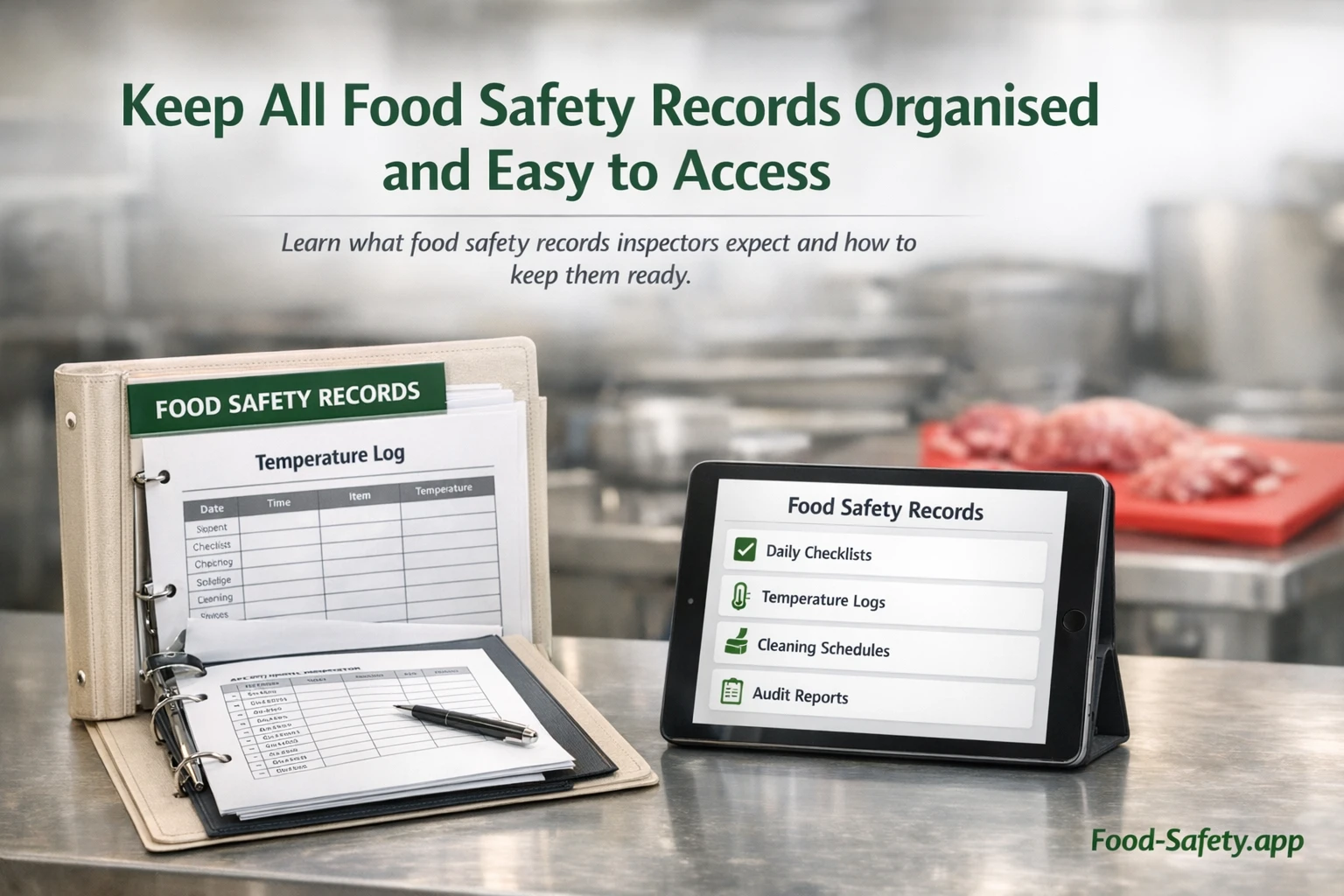 What records do food inspectors want to see? What records do food inspectors want to see?