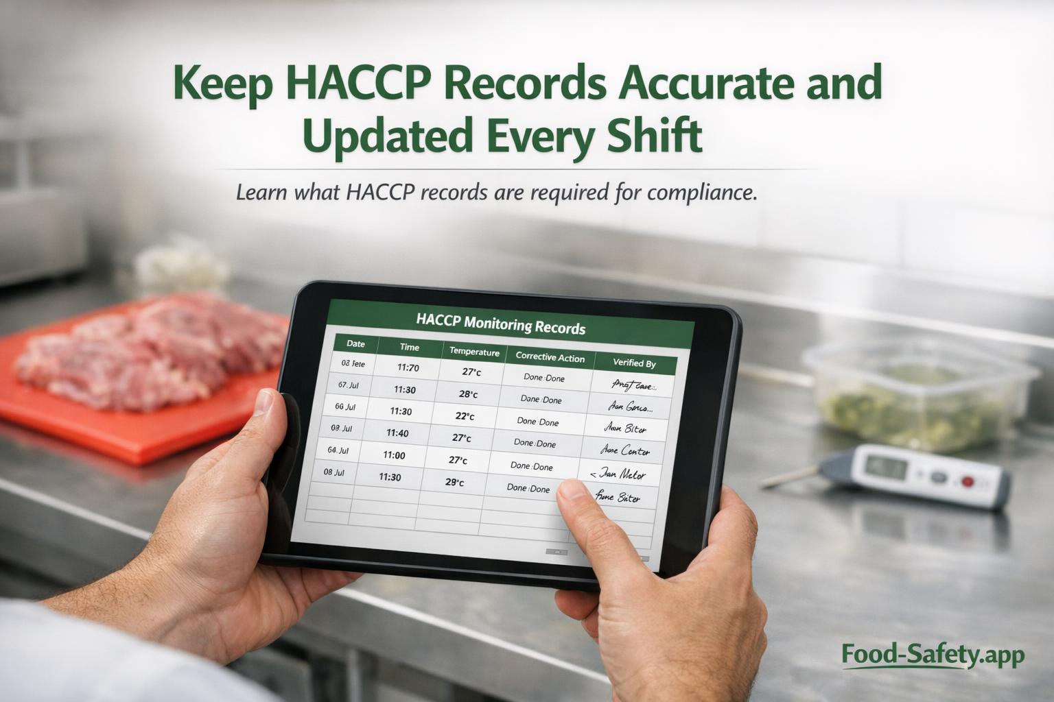 What HACCP records should you keep? What HACCP records should you keep?