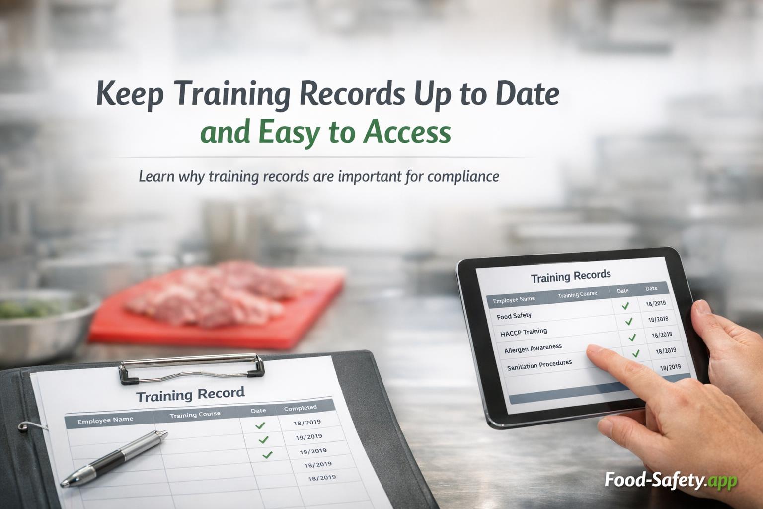 Why should staff training records be kept? Why should staff training records be kept?