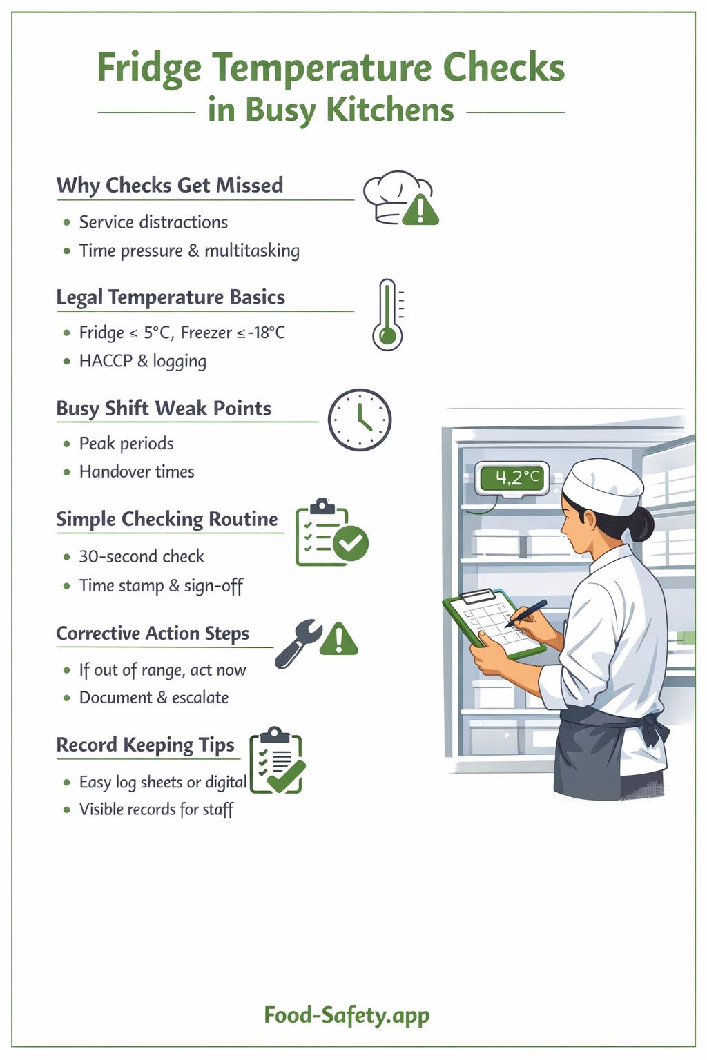 Why fridge checks fail in busy kitchens