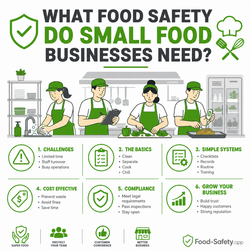 Keep systems simple and easy for staff to follow daily in a small kitchen