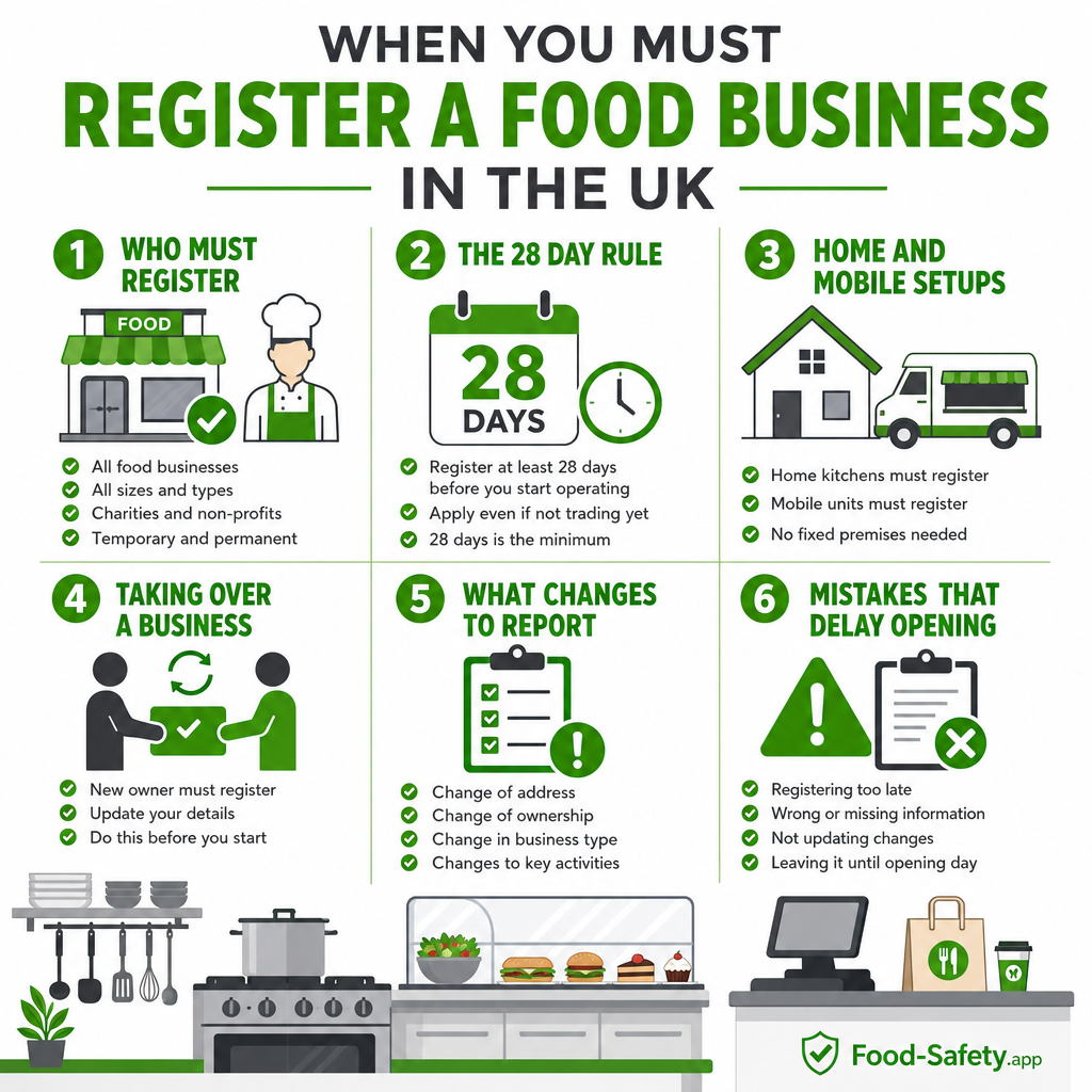 Guide to registering a food business before trade in the UK