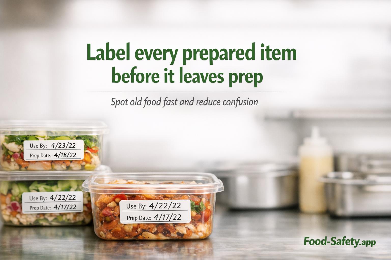 Date Labels That Stop Food Being Served Too Late