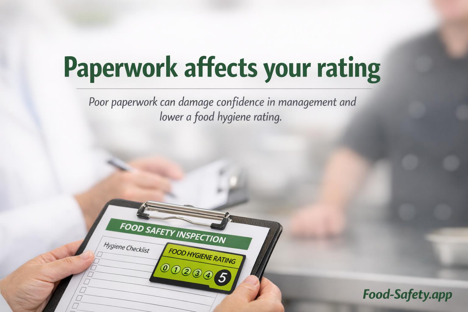 Why Paperwork Can Hurt Your Hygiene Rating