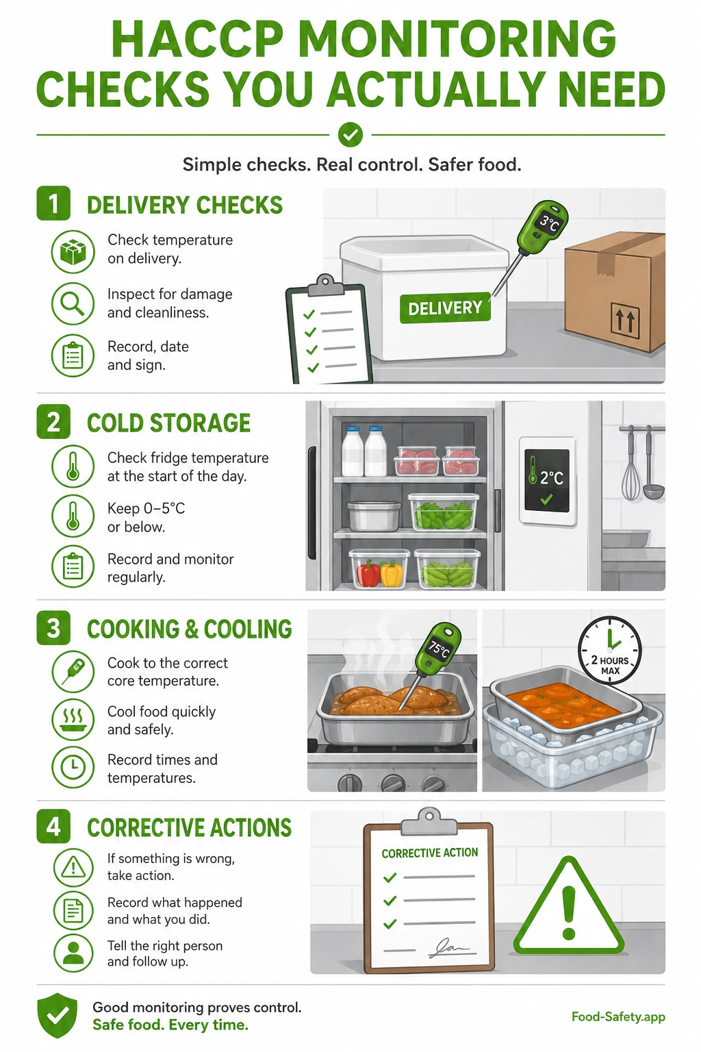 HACCP monitoring checks you actually need