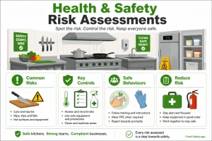 health safety risk assessment food business poster