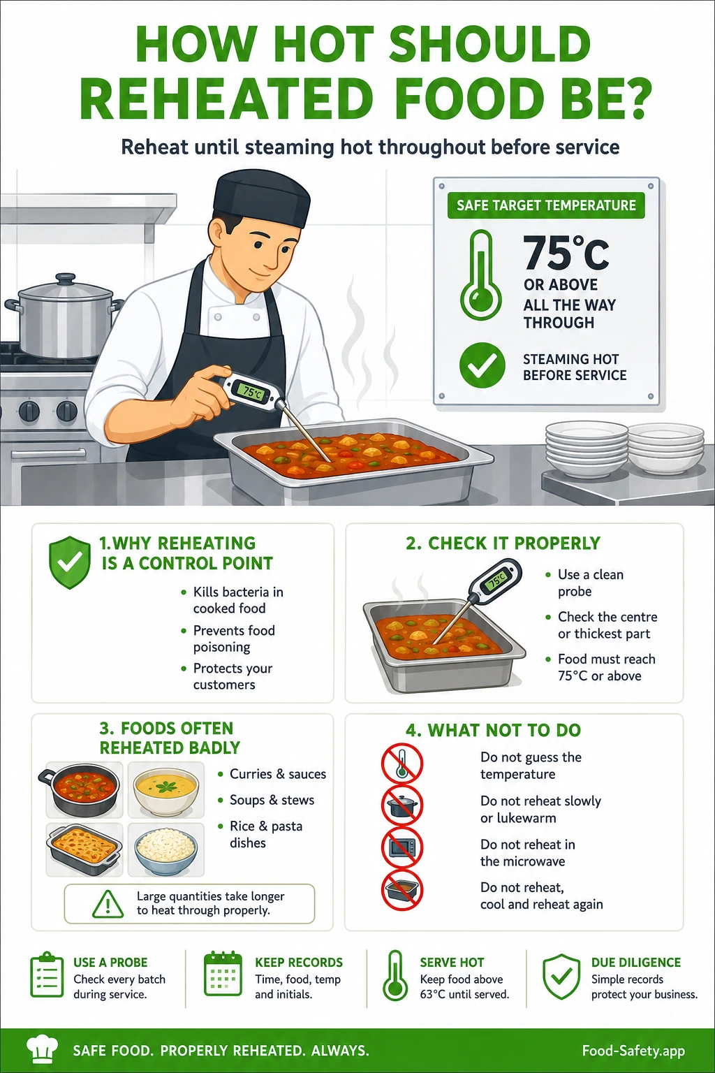 How Hot Should Reheated Food Be How hot should reheated food be - safety guidance
