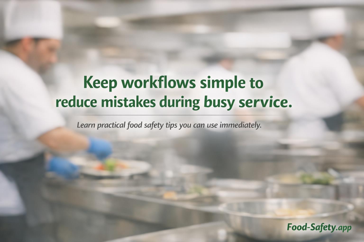What are simple food safety tips for busy kitchens?