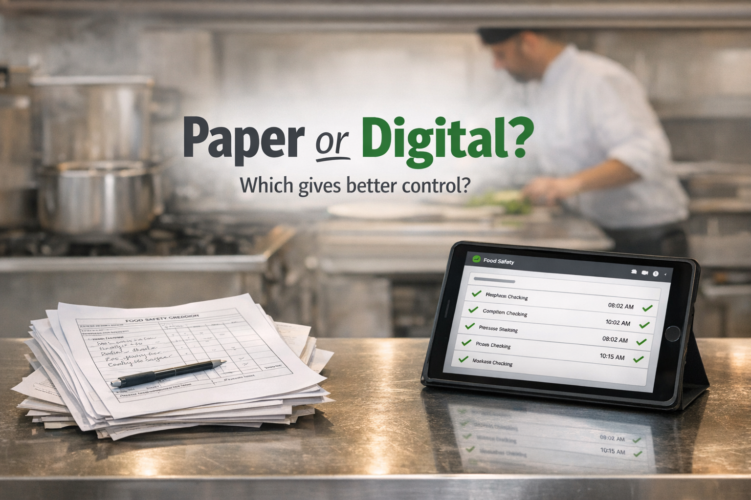 Paper vs Digital Food Safety Records