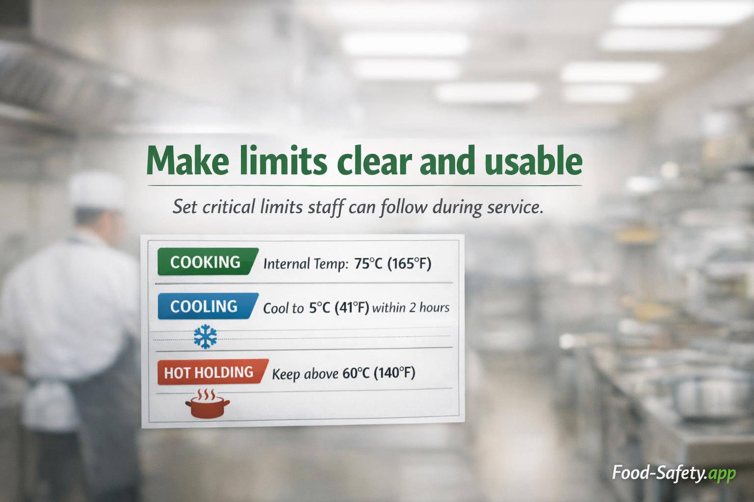 How to Set Critical Limits That Staff Can Follow