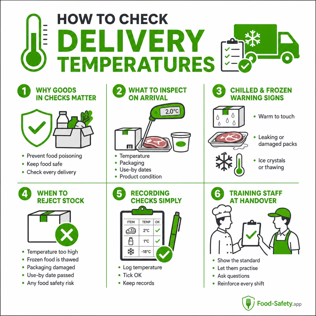 Check deliveries before storing anything