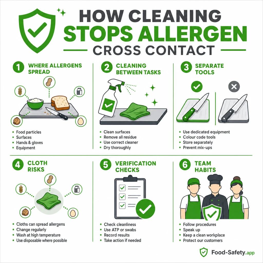 How Cleaning Stops Allergen Cross Contact Cross-contact prevention in busy kitchens