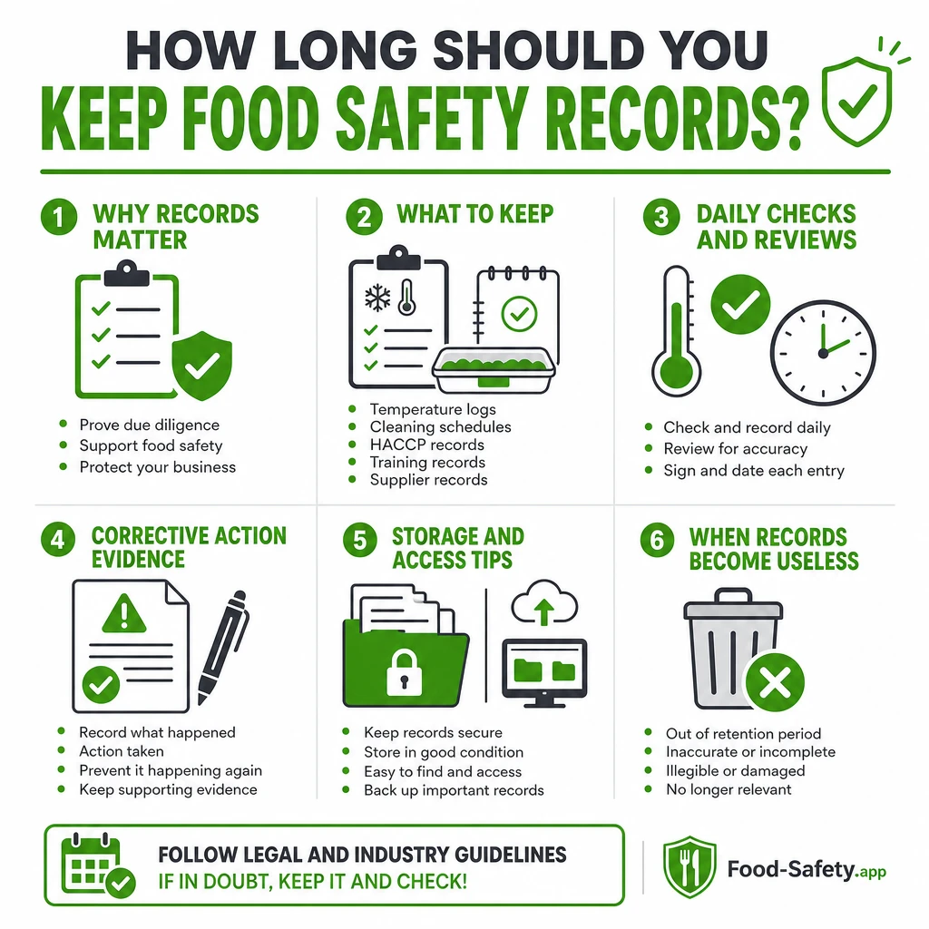 How Long Should You Keep Food Safety Records? Keep records clear and usable for food safety