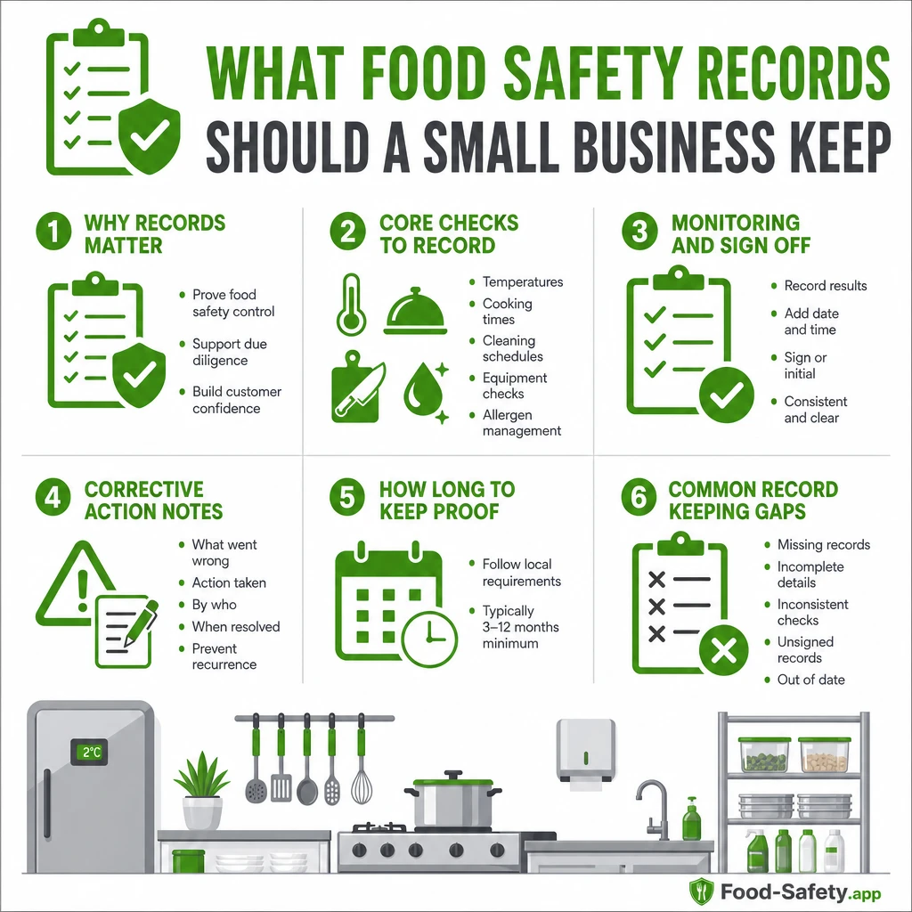 What Food Safety Records Should a Small Business Keep Keep records that prove real control in food safety