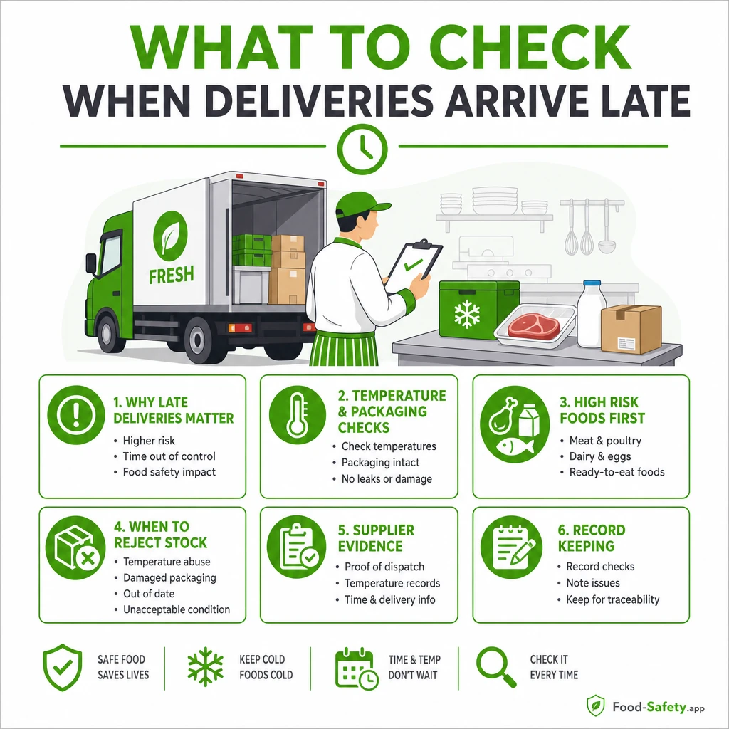 What to Check When Deliveries Arrive Late Rejected stock that arrived warm or damaged during transit