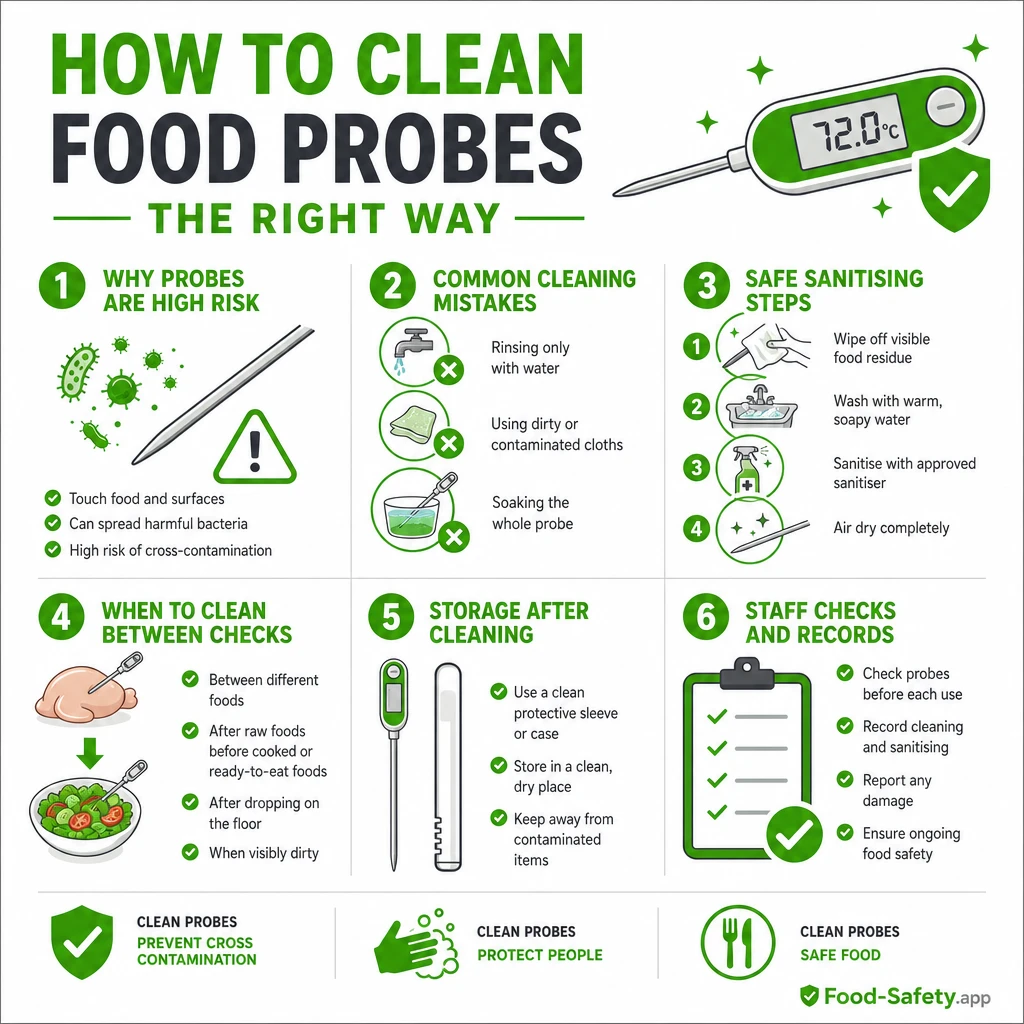 How to Clean Food Probes the Right Way Probe sanitising before and after every use