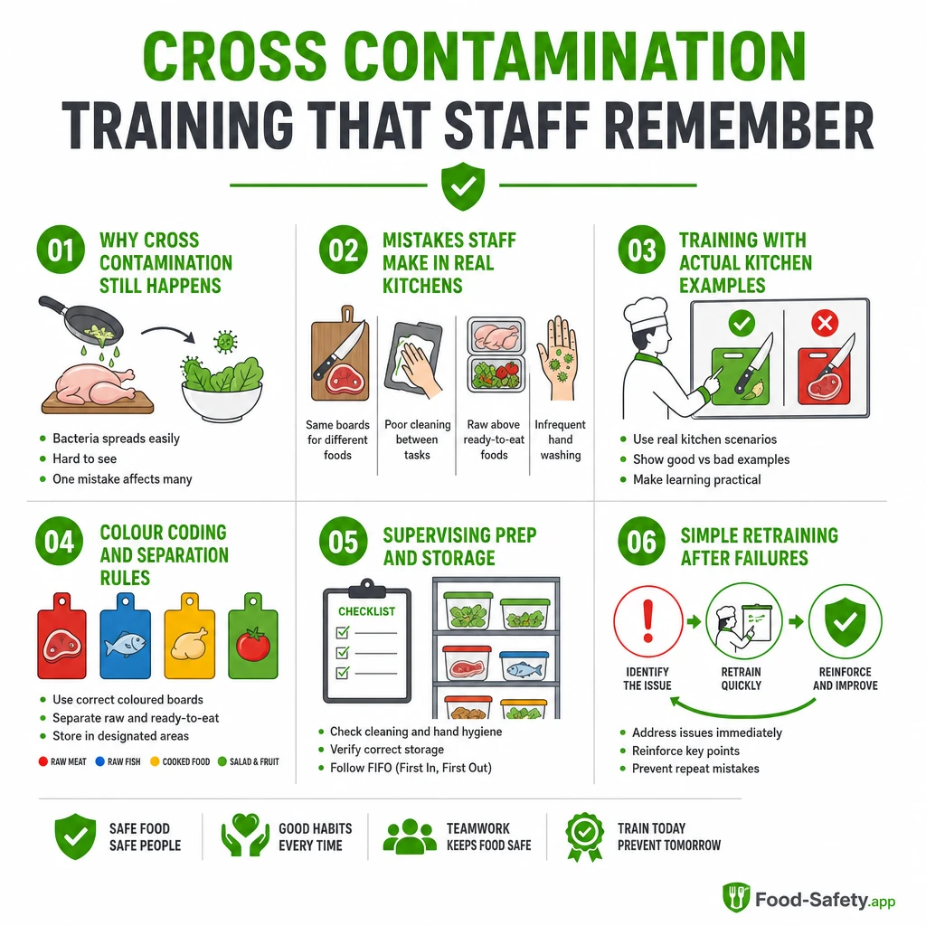 Show separation not theory in practice in a kitchen