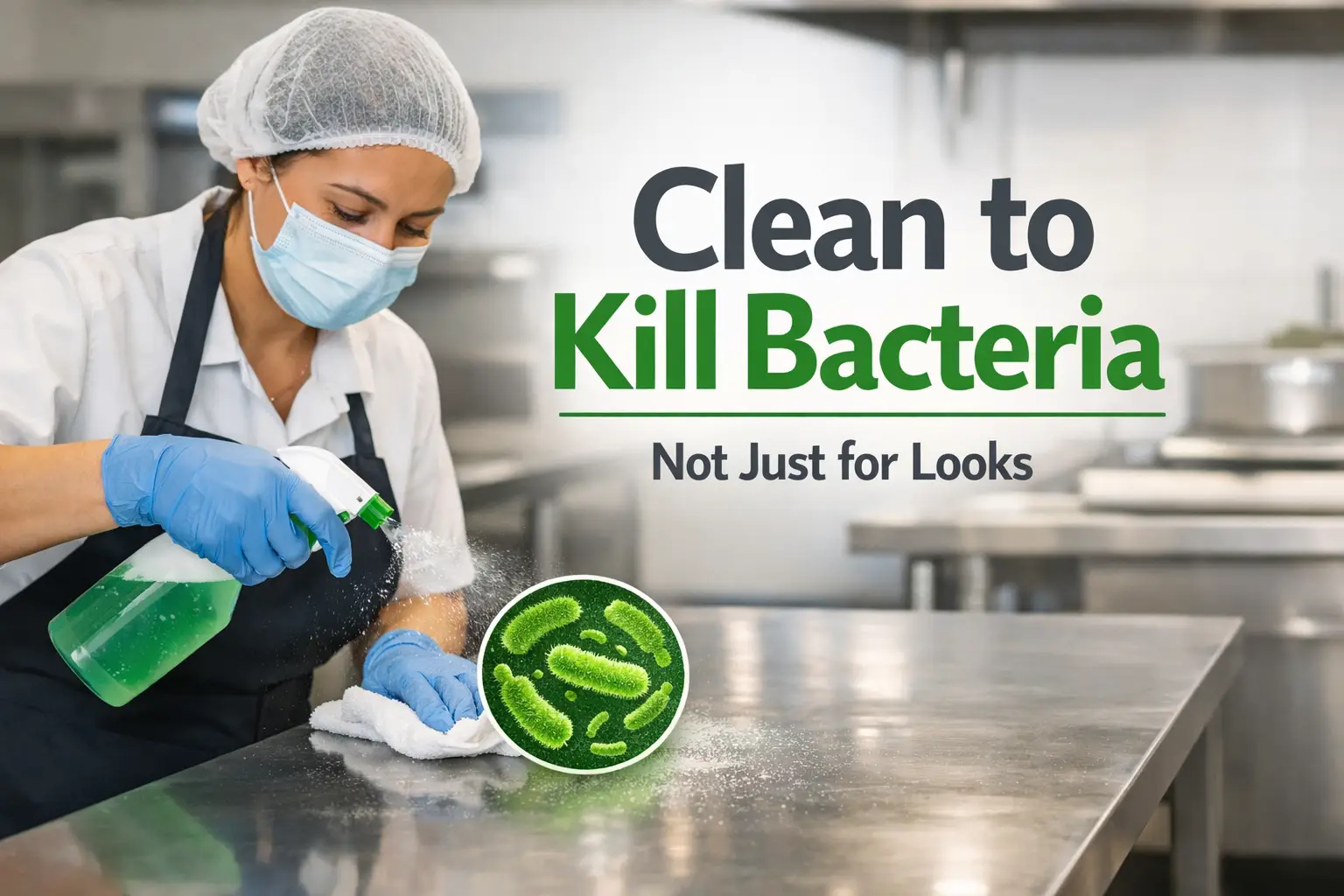 How to Clean for Bacteria Control Not Just Appearance