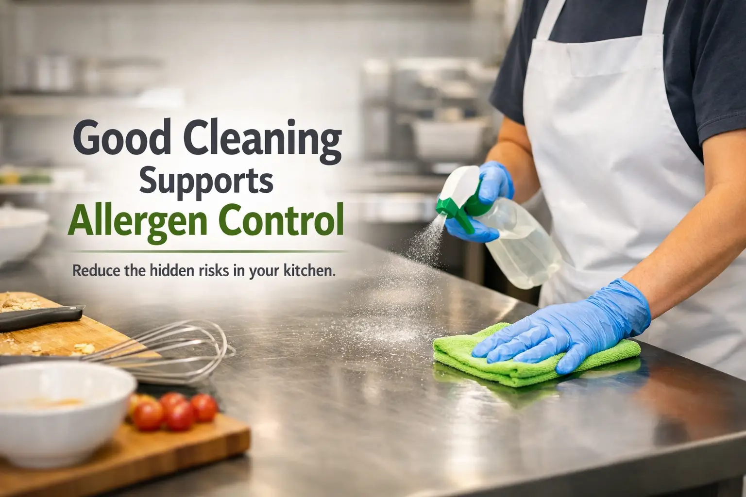 How Cleaning Stops Allergen Cross Contact
