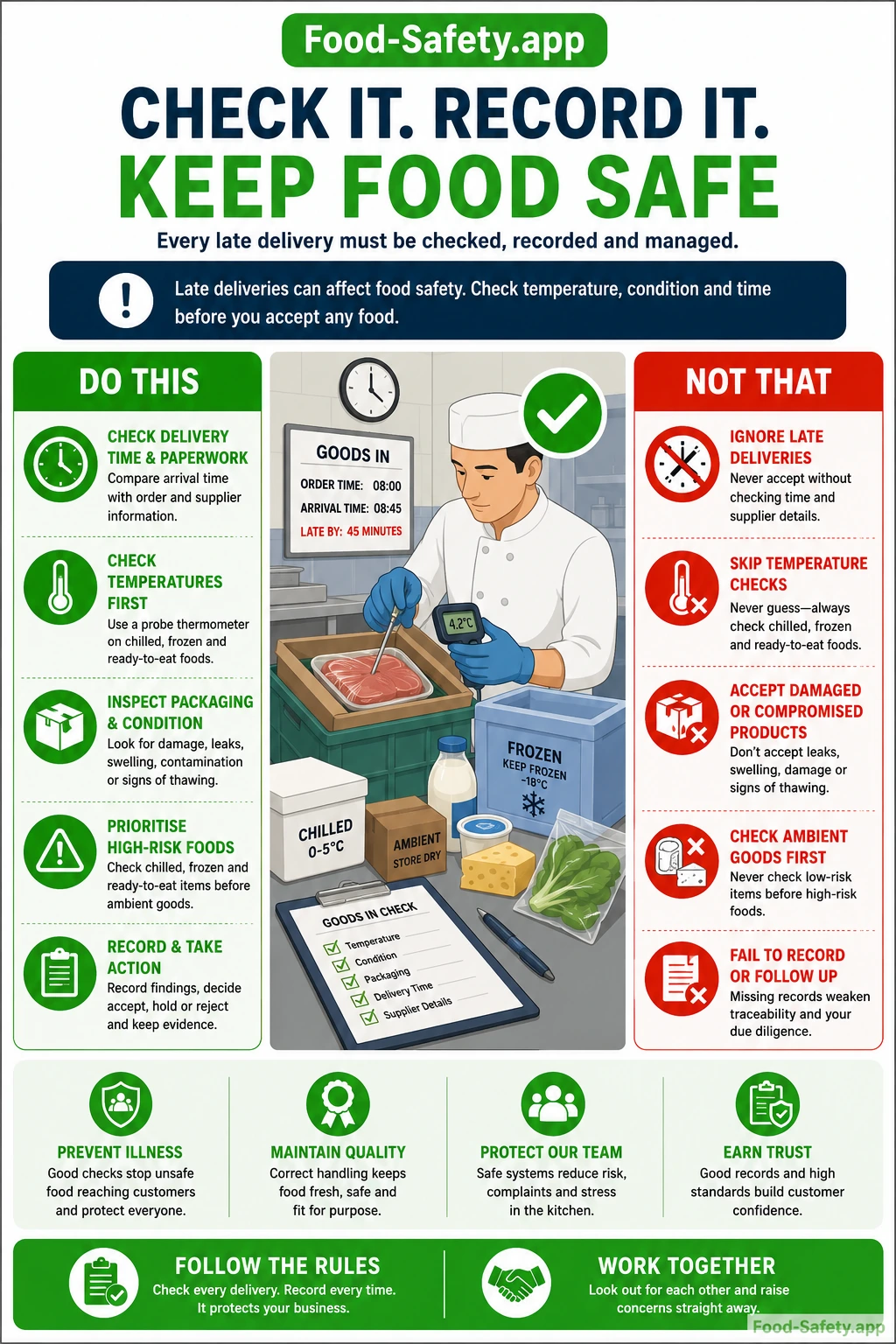 What to Check When Deliveries Arrive Late Late delivery checks being performed on incoming goods