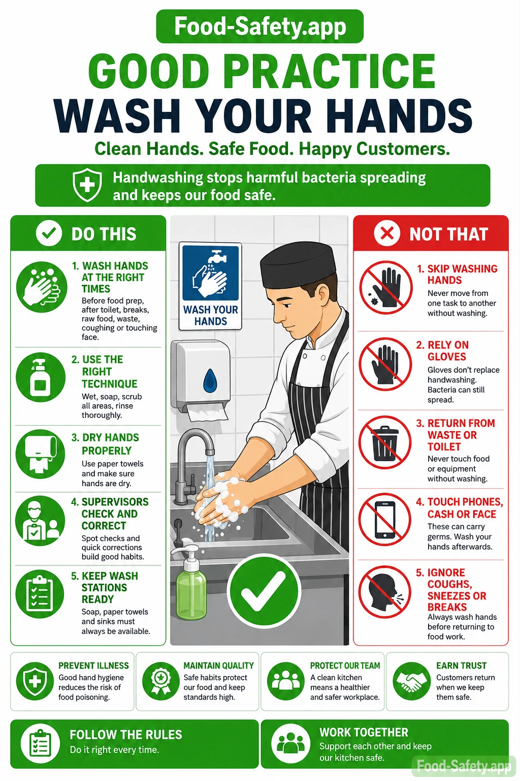How to Train Staff on Proper Handwashing in Food Businesses Staff handwashing training in a food business kitchen