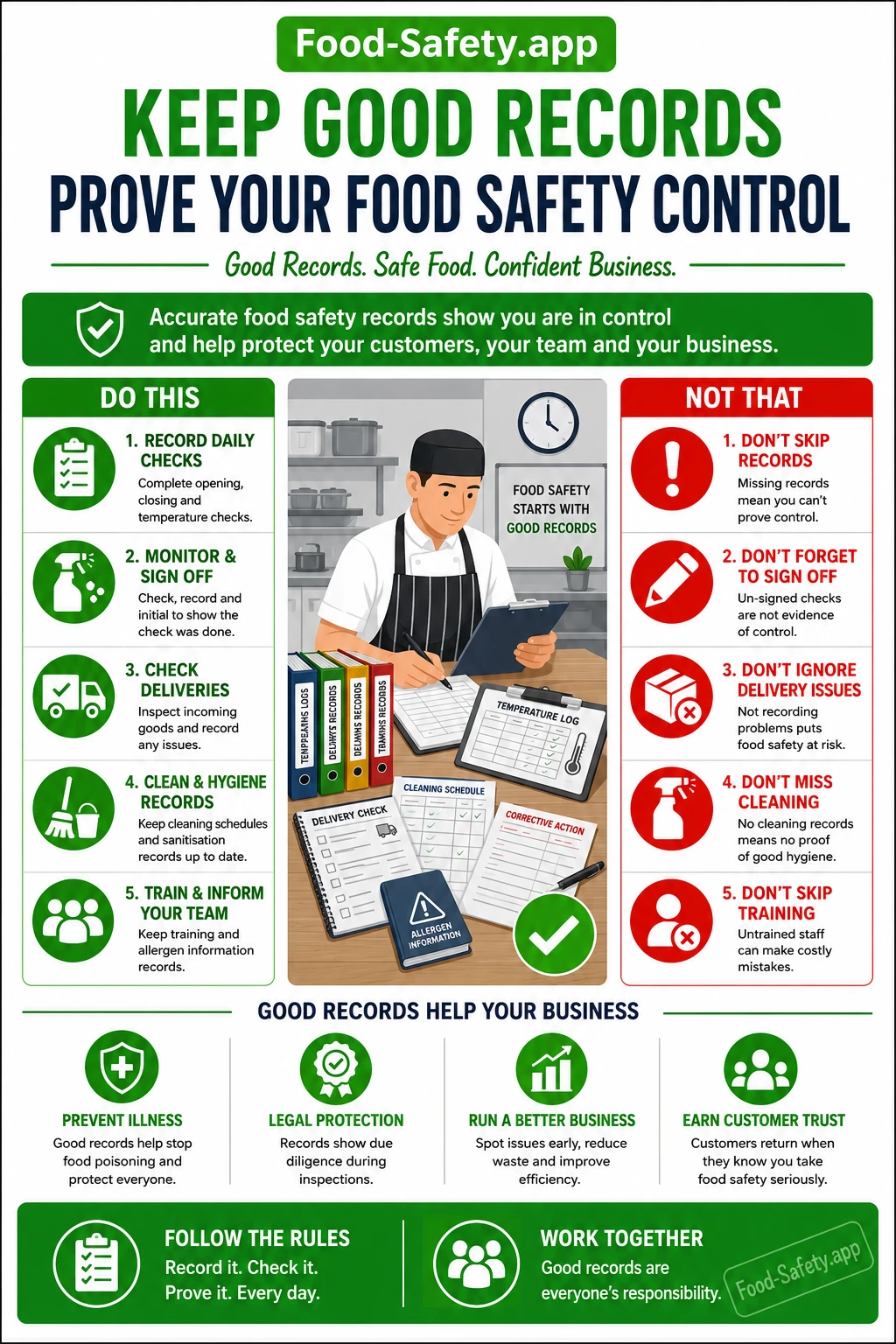 What Food Safety Records Should a Small Business Keep What food safety records small business due diligence
