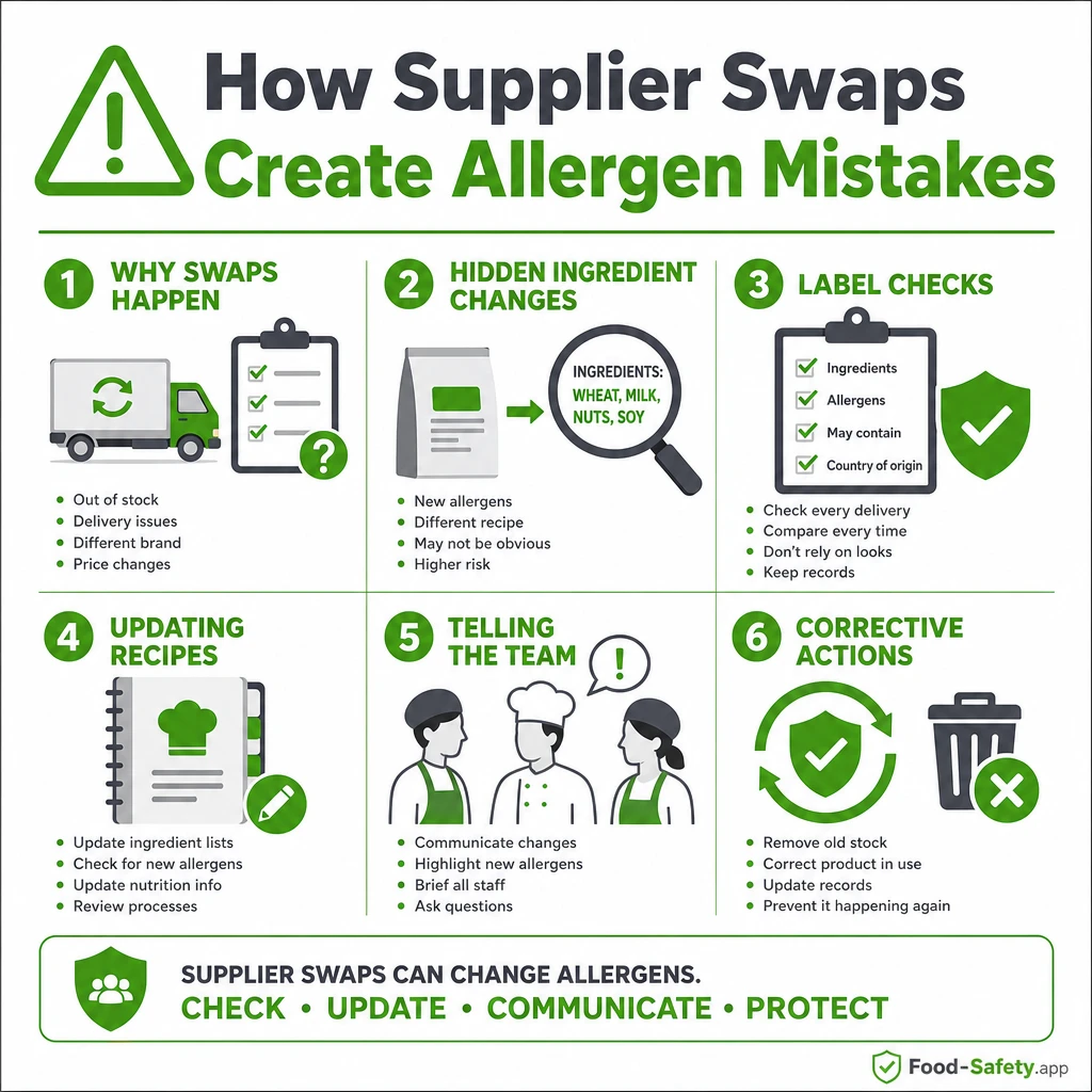 Allergen errors from supplier changes: how to prevent Check every new product for allergen changes