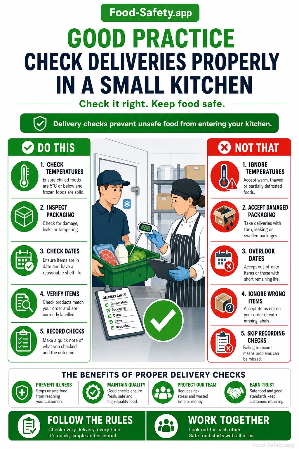 How to Check Deliveries Properly in a Small Kitchen