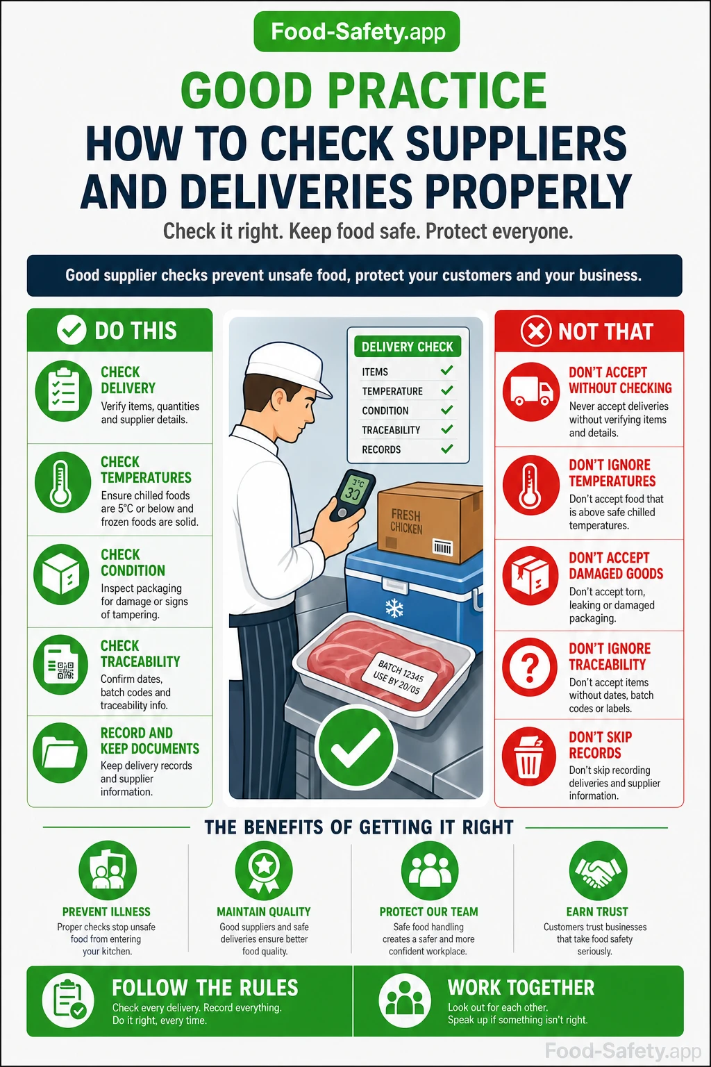 Food Supplier Approval and Delivery Checks: UK Guide How to check suppliers and deliveries properly