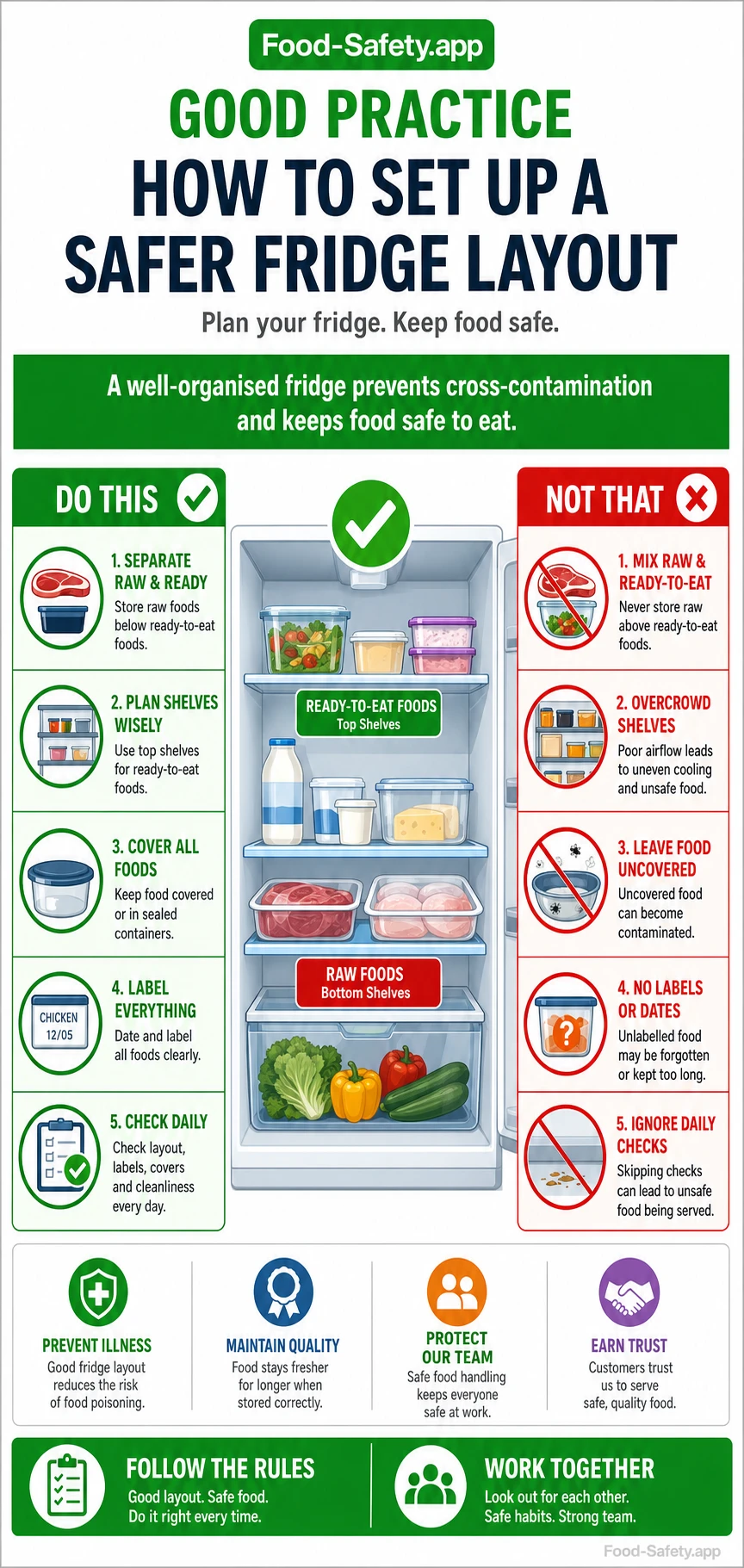 Fridge Storage Order: UK Commercial Fridge Layout Guide How to Set Up a Safer Fridge Layout
