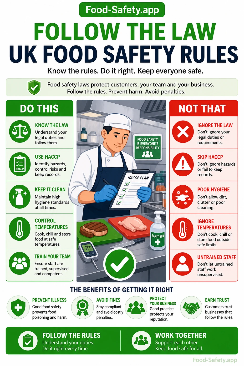 What food safety laws must UK food businesses follow
