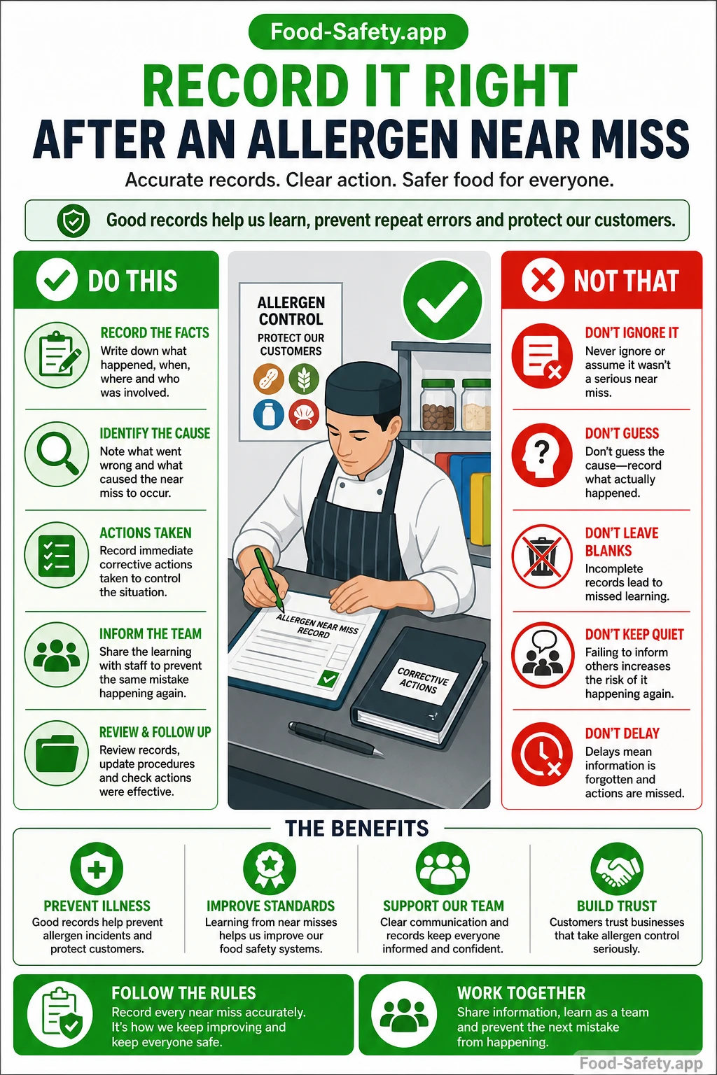 What to Record After an Allergen Near Miss