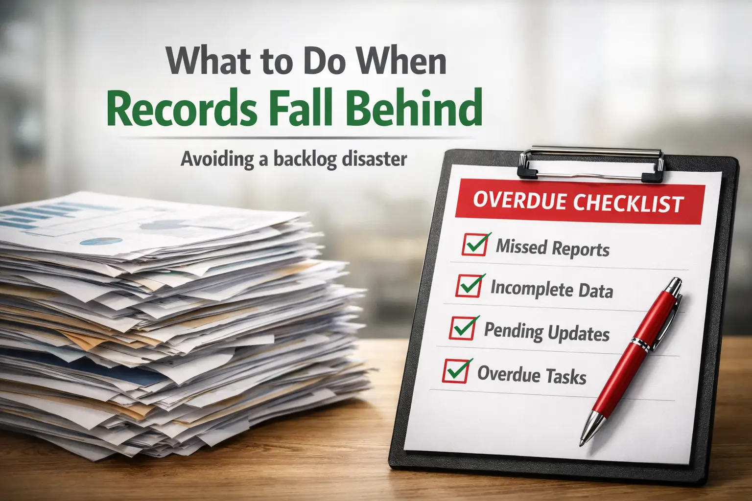 What to Do When Records Fall Behind