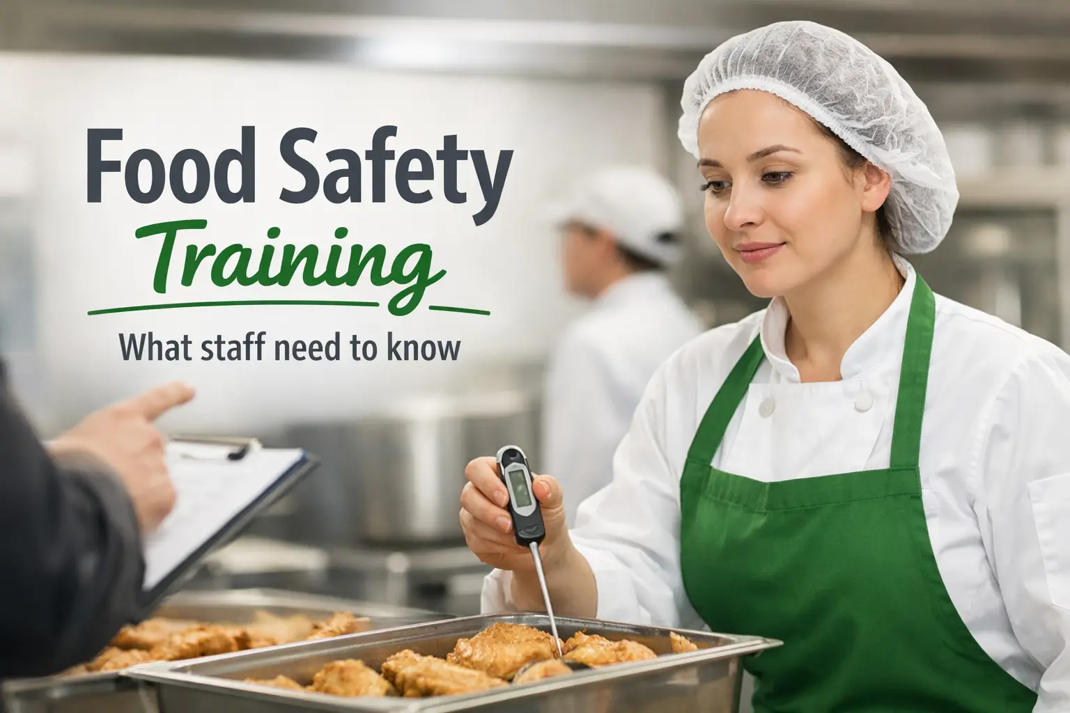 What food safety training do staff need in kitchens?