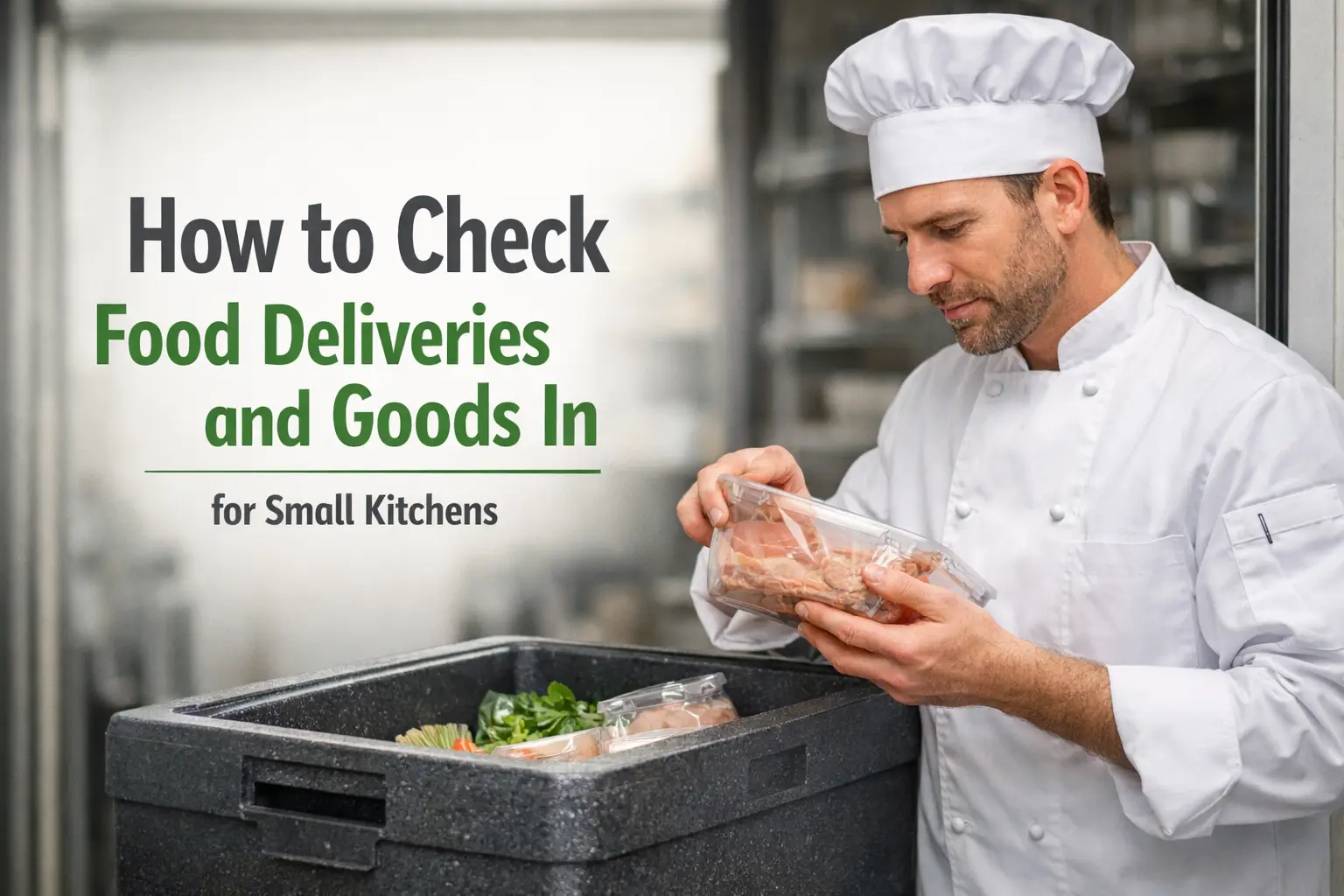How to Check Food Deliveries and Goods In for Small Kitchens