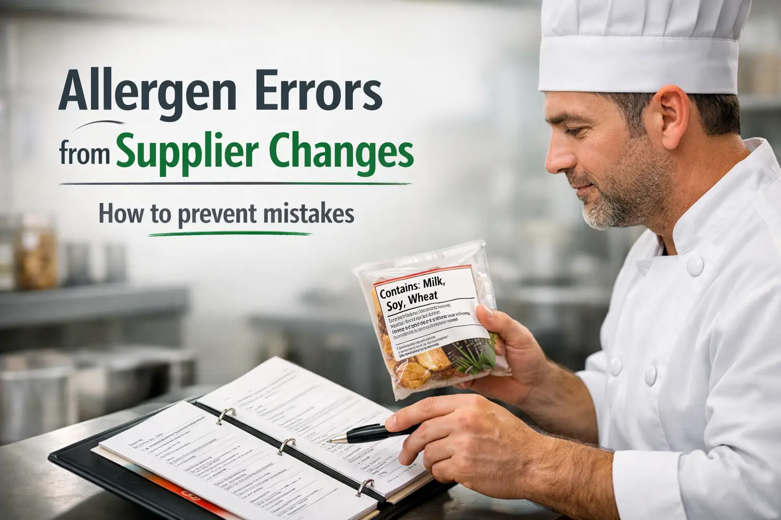 Allergen errors from supplier changes: how to prevent