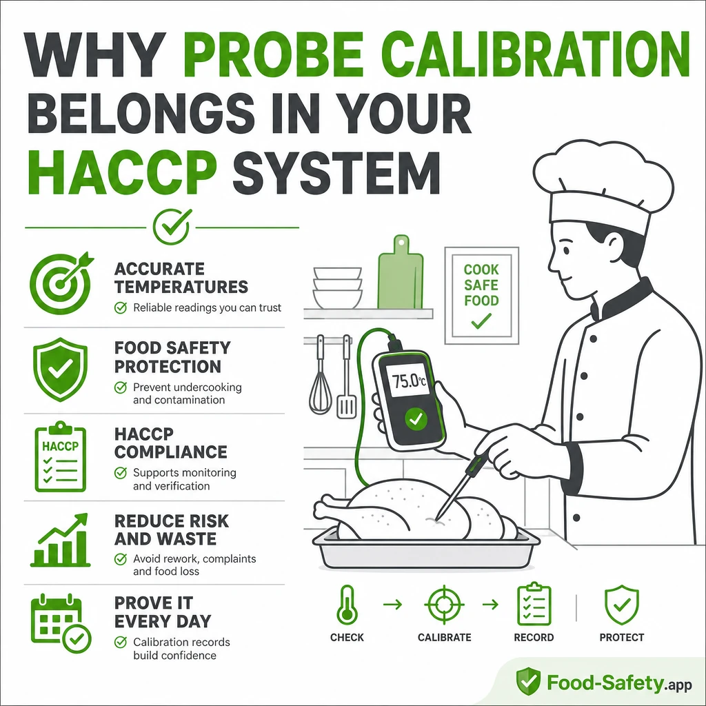 Temperature Probe Calibration for HACCP: What You Need to Know Calibrate probes and record it 1