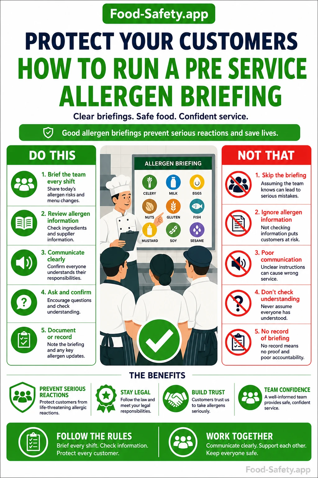 How to Run a Pre-Service Allergen Briefing