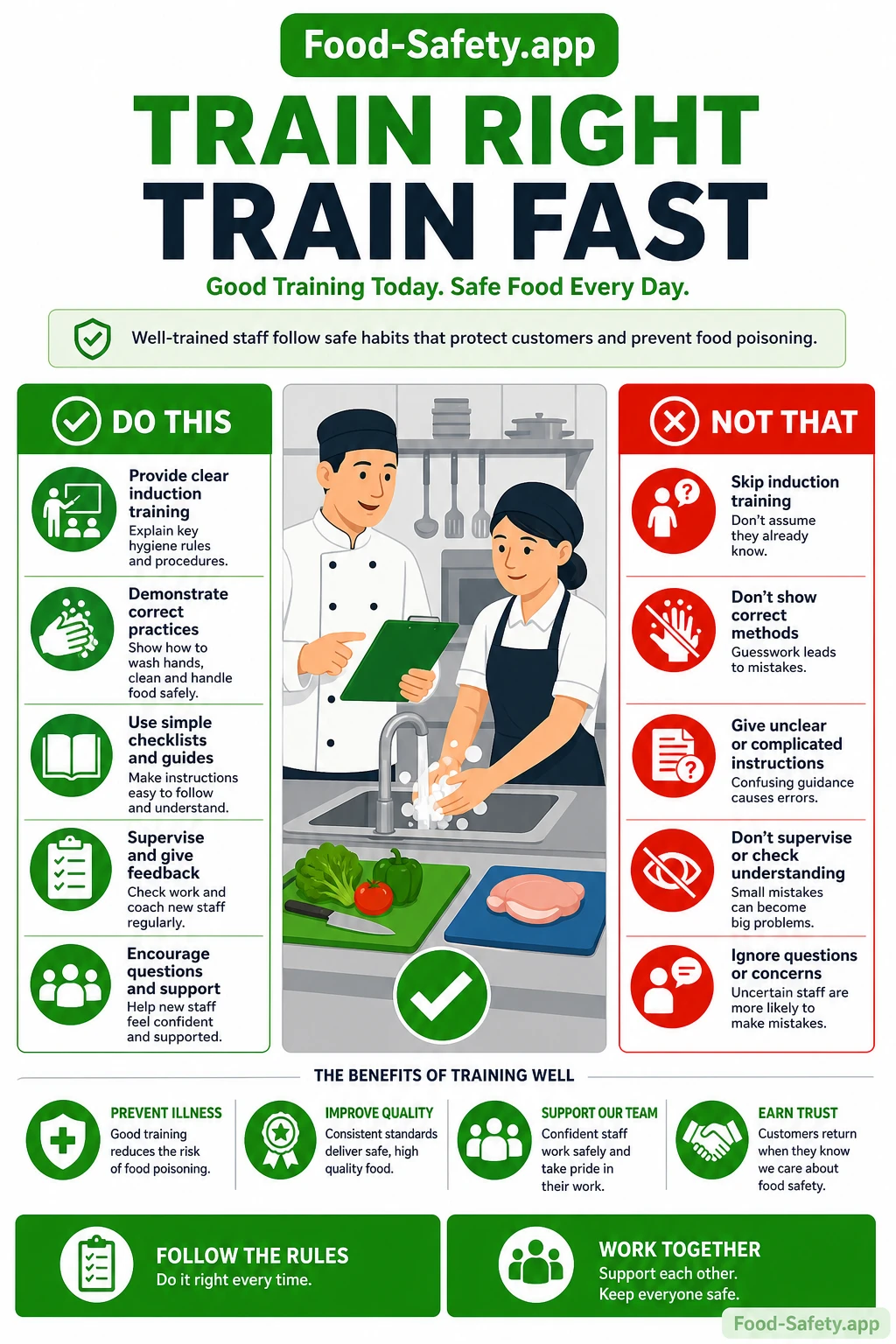 How to train new staff on hygiene fast